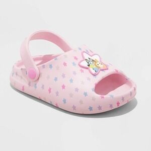 Toddler Girls Bluey Comfort Sandals Pink Size 9T New With Tags